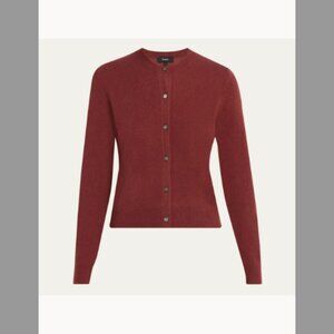 Theory NWT Cashmere Cropped Cardigan Sweater (ORIG $385) w/tax (Size-Large)